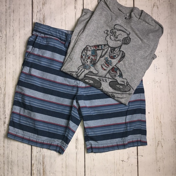 Tommy Hilfiger Other - Tommy Hilfiger Blue & Red Striped Shorts - Size 31